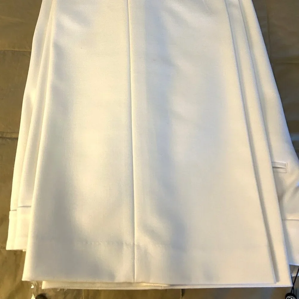 NWT Women's Talbots Curvy Pants, Off White - Picture 5 of 5